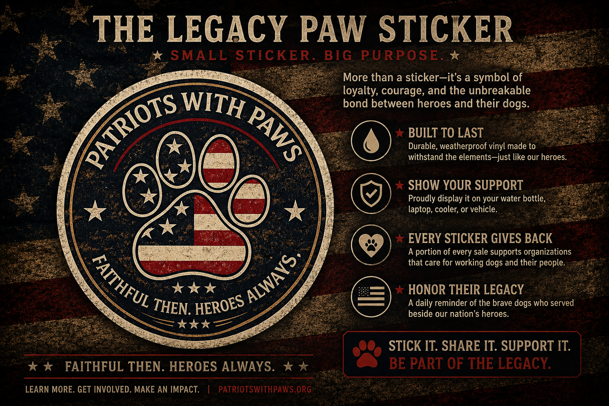 Legacy Paw Sticker