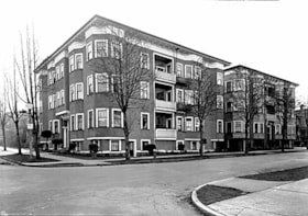 Historic photograph of the Clifton Apartments at 1460 Nelson Street in Vancouver